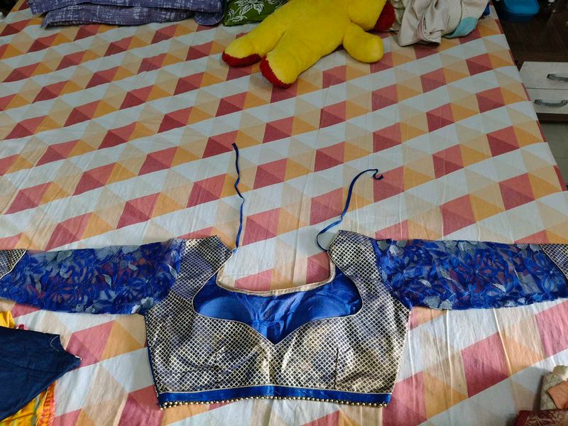 Designer Royal Blue Blouse