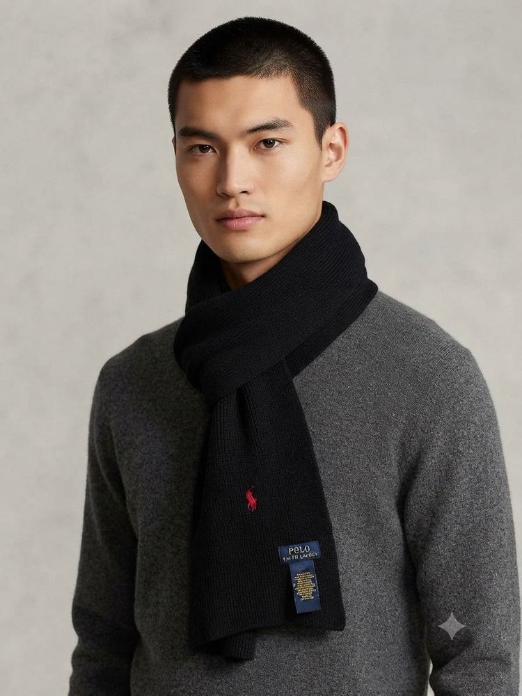 Polo Ralph Lauren Black Scarf