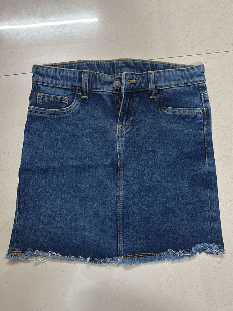 Blue Denim Skirt