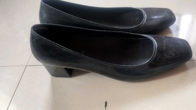 Classic Black Block Heels