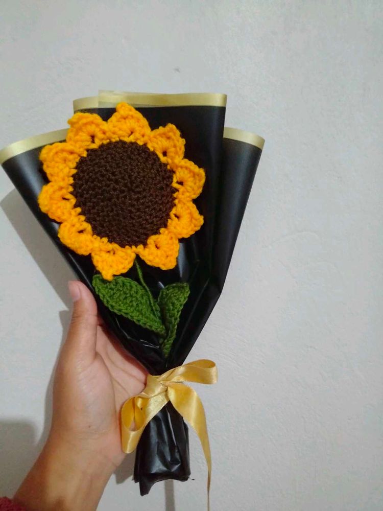 crochet sunflower