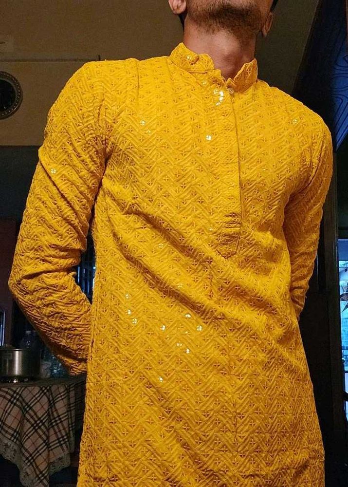 Men's Yellow Kurta
