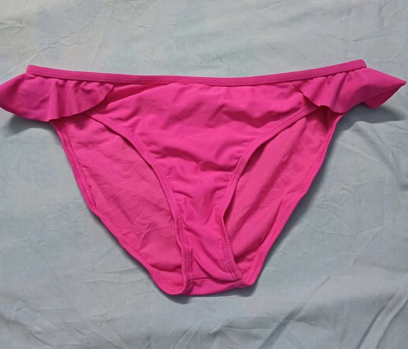 🤎 Ruffled Pink Bikini Bottom