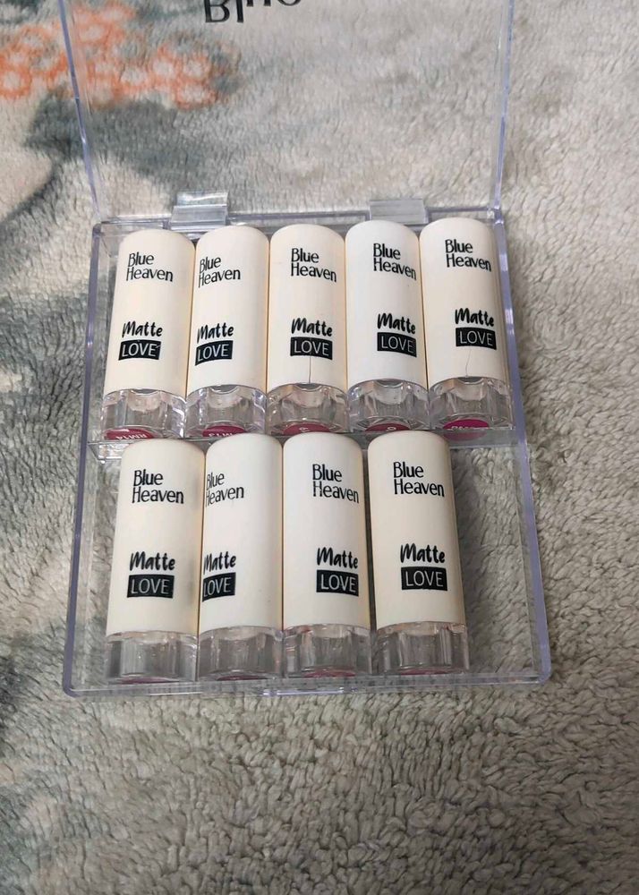 Blue Heaven Matte Love Lipstick Set 10