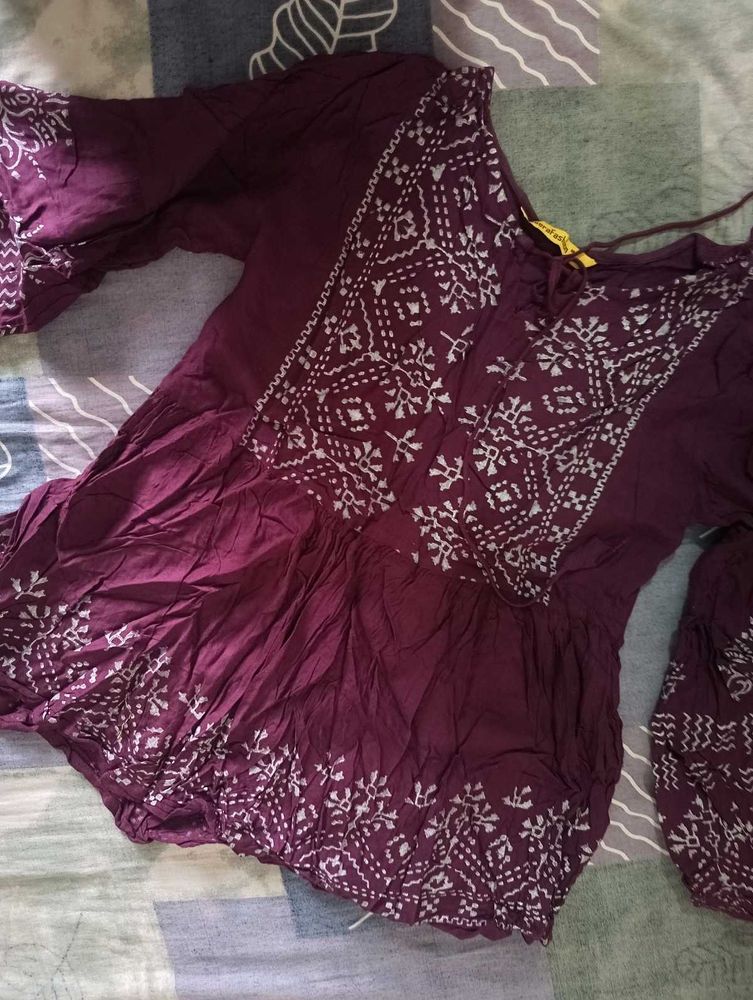 Boho Print Cotton top