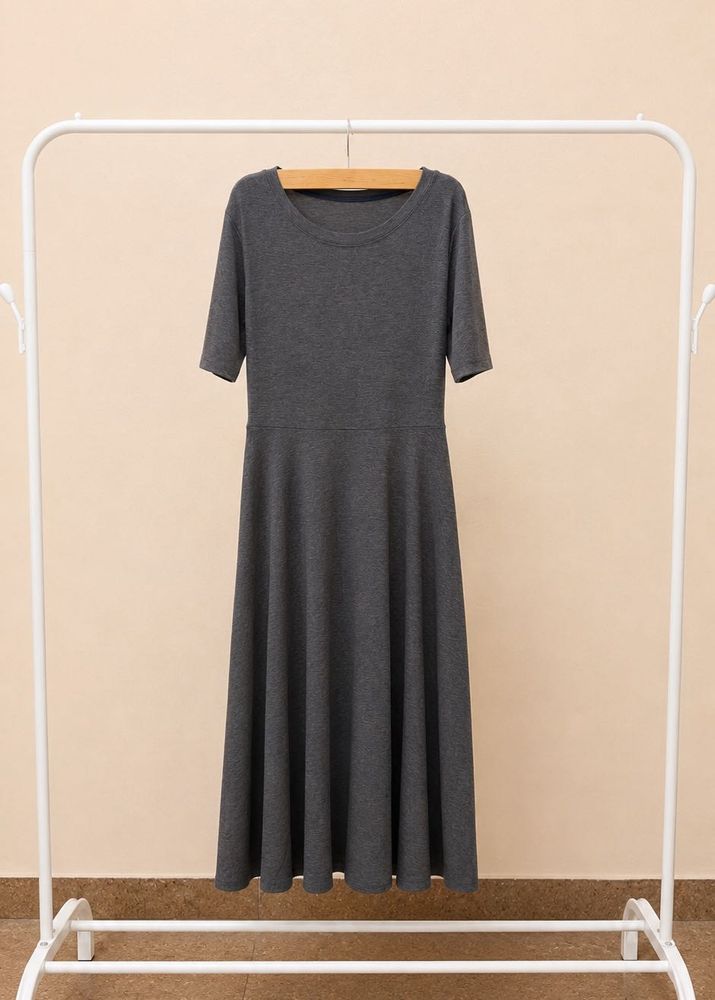 Grey Midi Dress