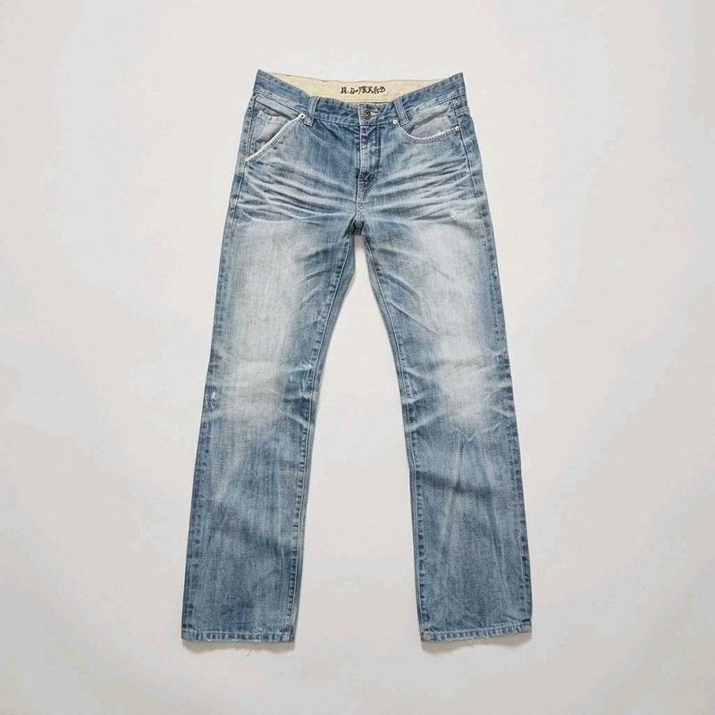 Goes Club 'Y2K Whiskered' Jeans (Light Blue Heavy)