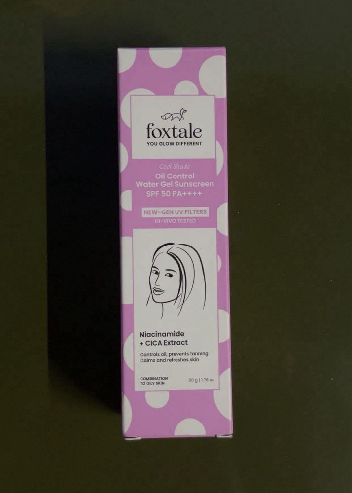 Foxtale Oil Control Water Gel Sunscreen SPF 50