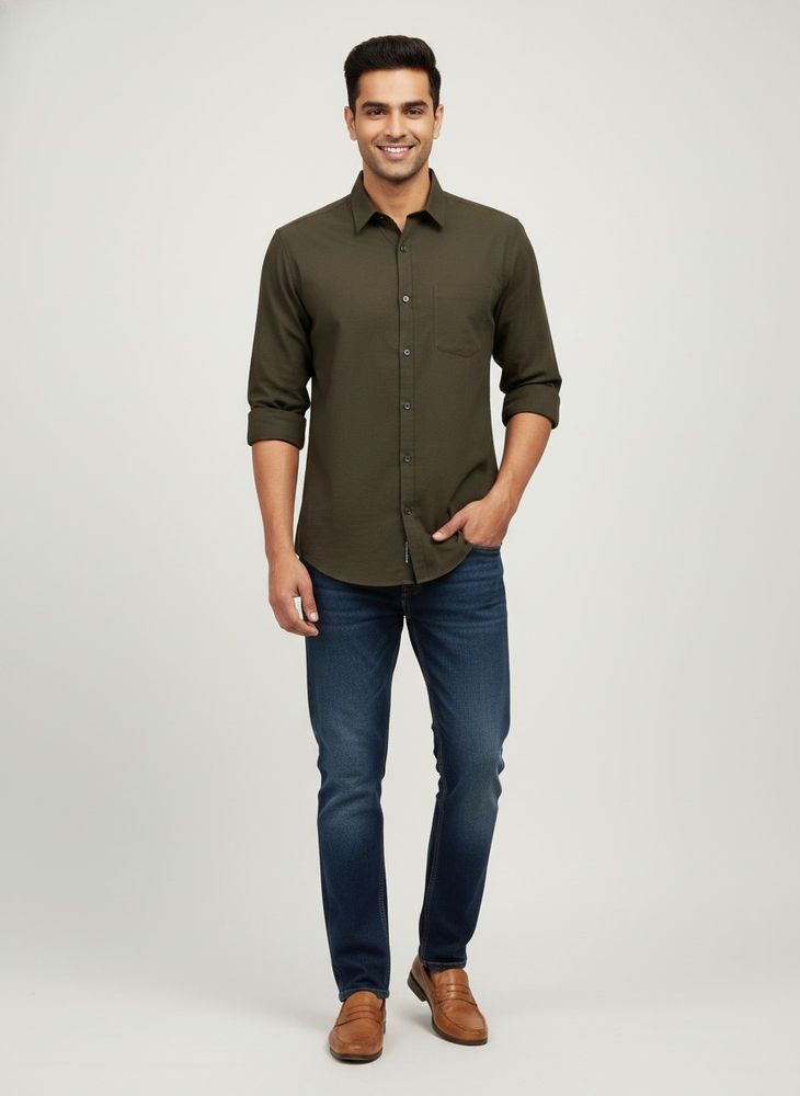 Cantabil Cotton Rich Men's Shirt