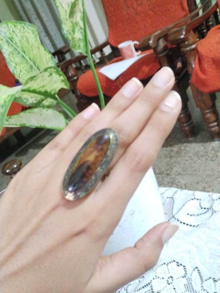 Vintage Oval Stone Ring