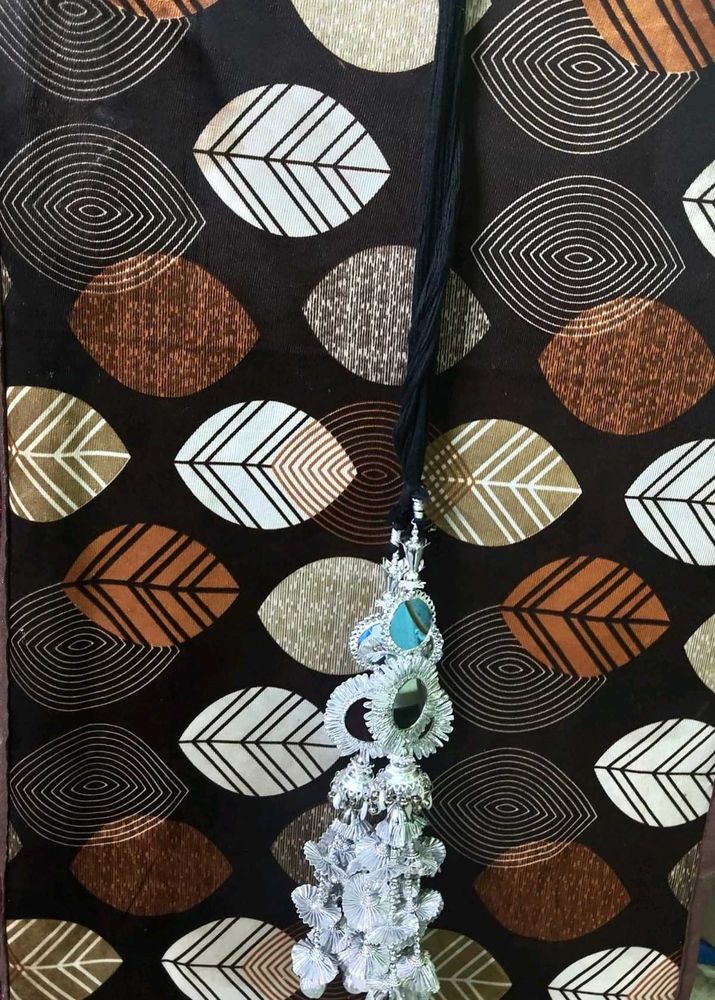 Silver Gota Parandi with Black Dori