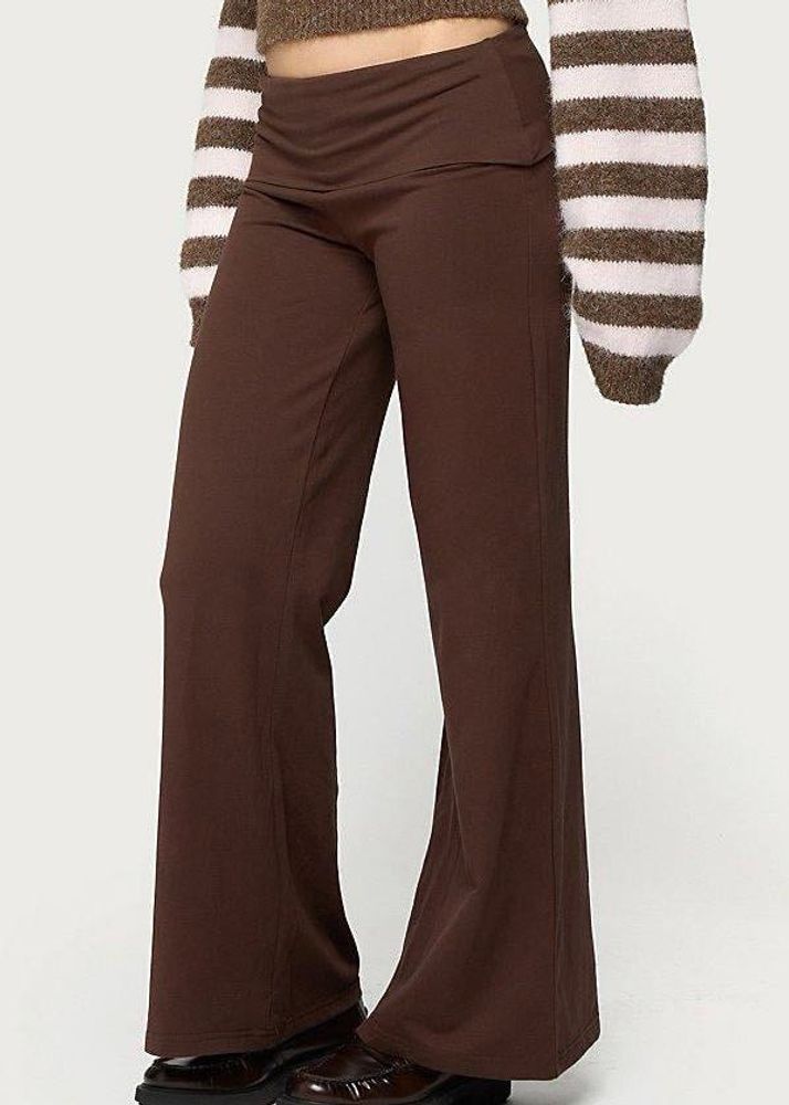 Brown Flare Leggings