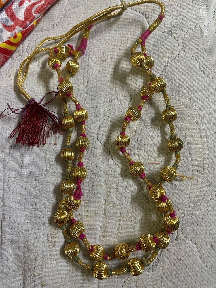 Traditional Gold Bead Necklace