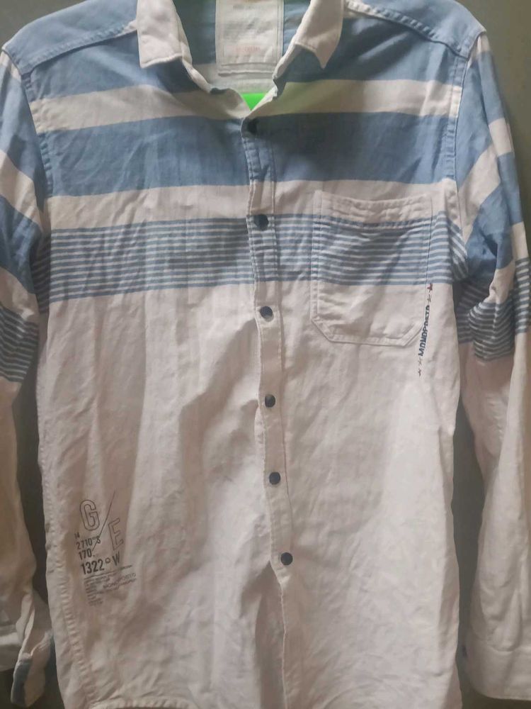 Men's Striped Long Sleeve Shirt