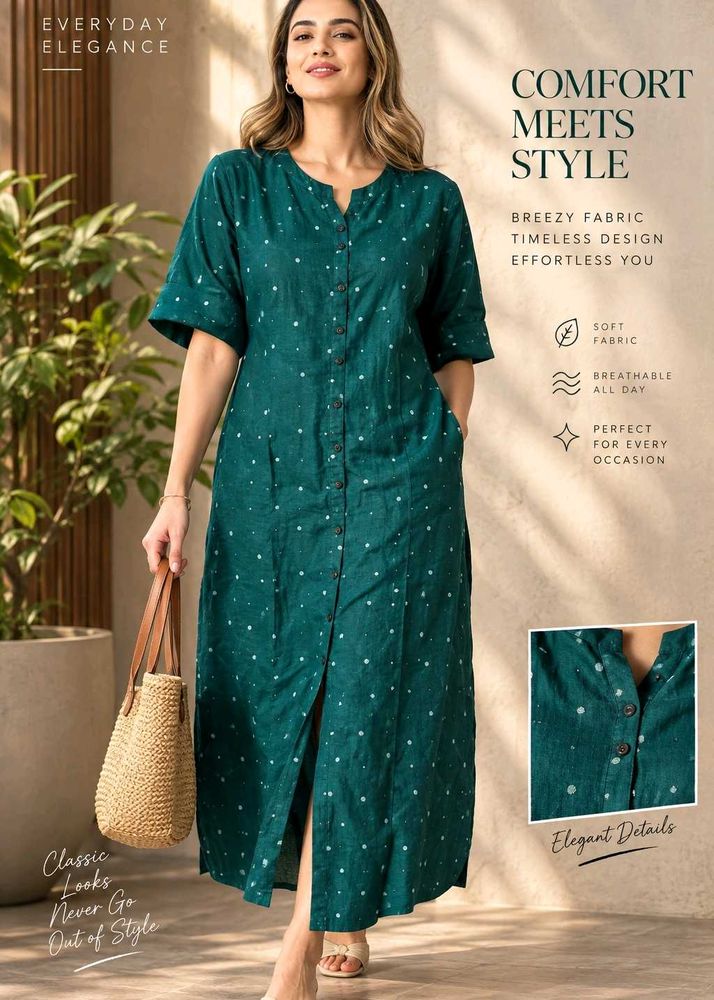 Green Polka Dot Kurta