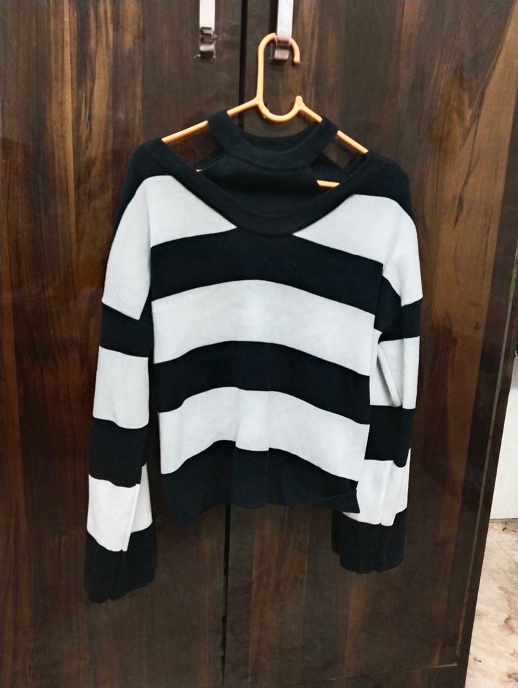 Black And White Sweater