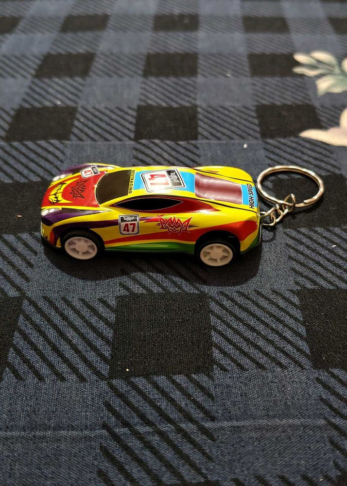Colorful Sports Car Keychain