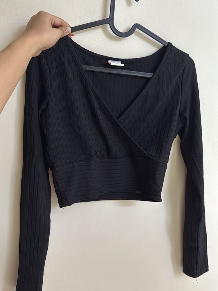 Black Long Sleeve Top