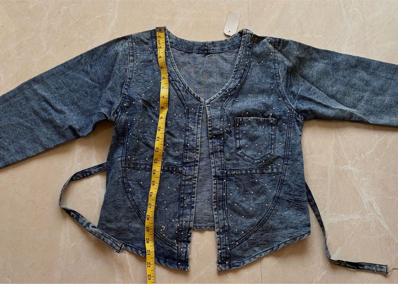 Denim Jacket with Studs