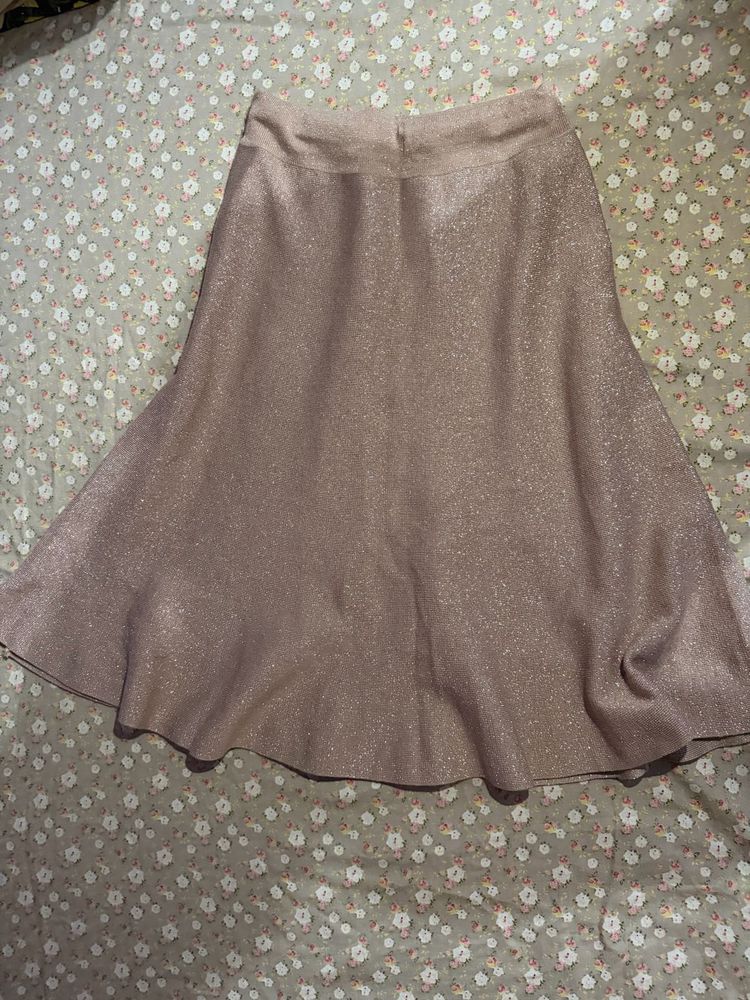 Shimmery Light Pink skirt