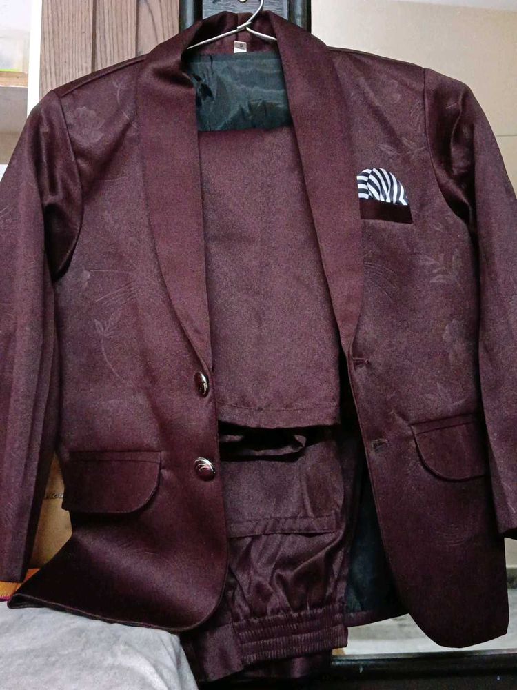 Burgundy Suit Set
