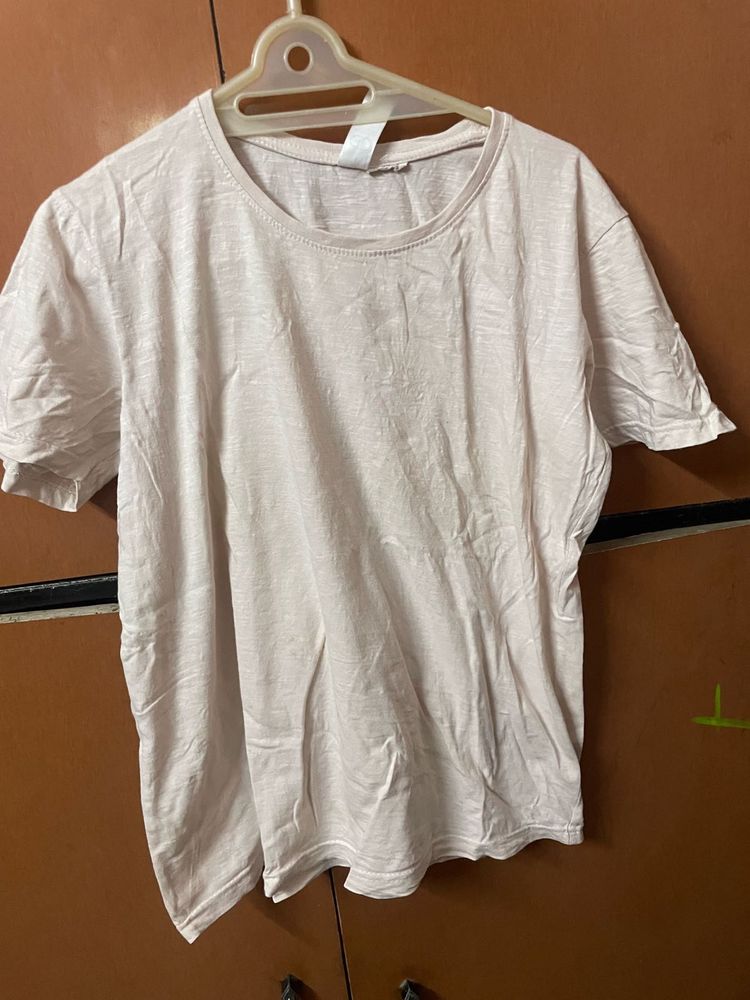Soft Pink Basic T-Shirt
