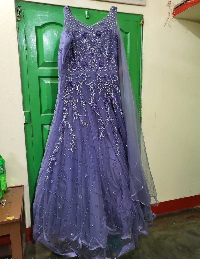 New Embellished Designer Gown Excellent Condition❤