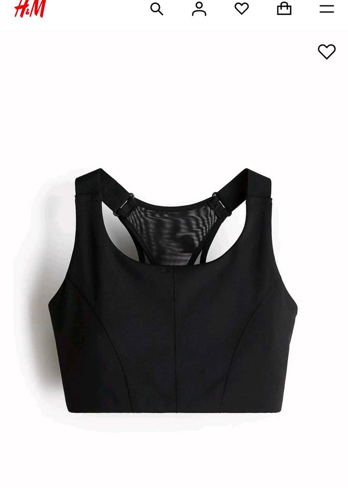 H&amp;M Black Sports Bra