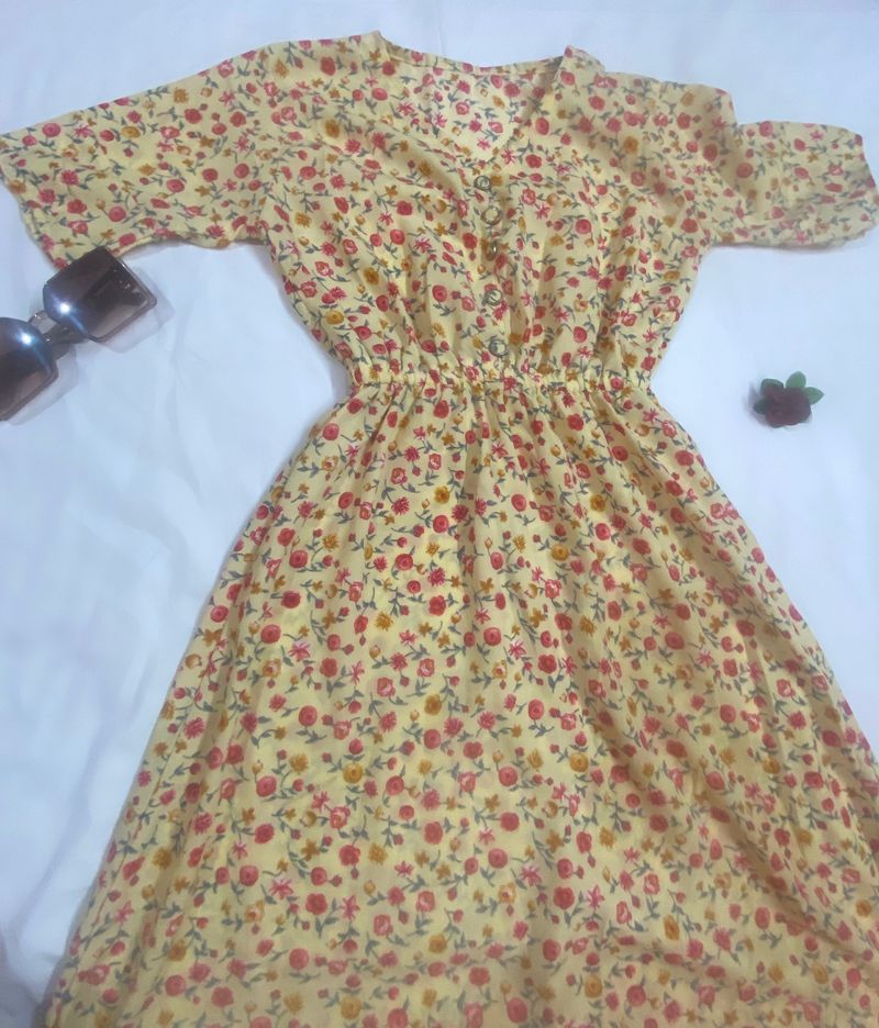 Floral Print Mini Dress