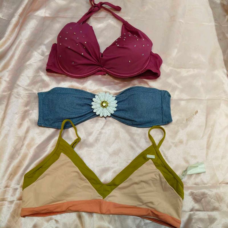 3 Bikini Tops Bundle