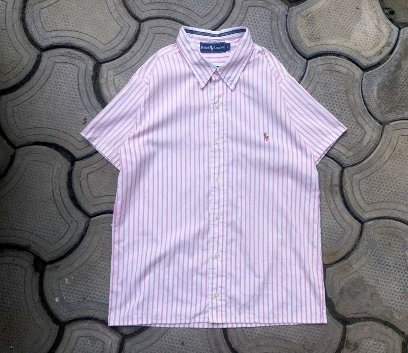 Ralph Lauren Pink Striped Shirt