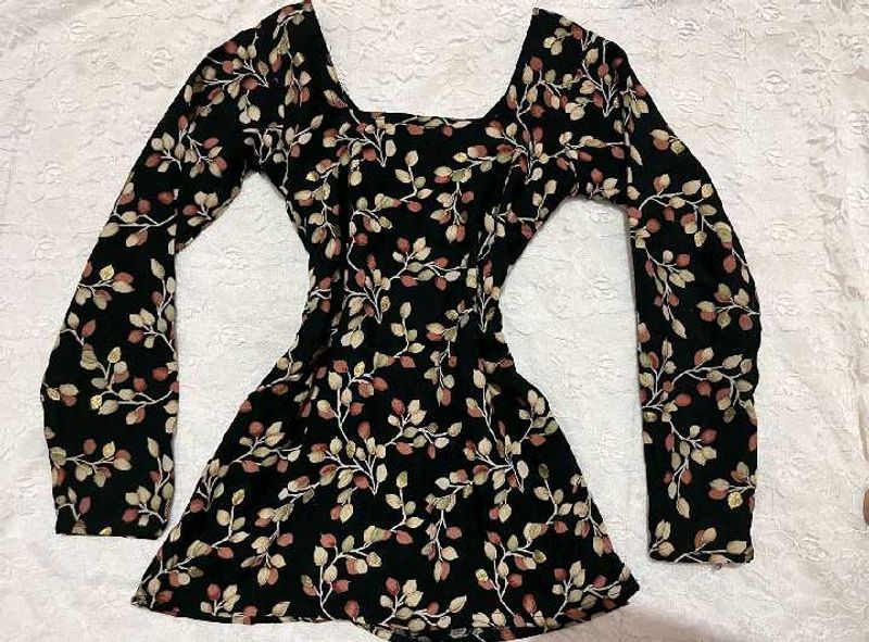 Corset back short kurti