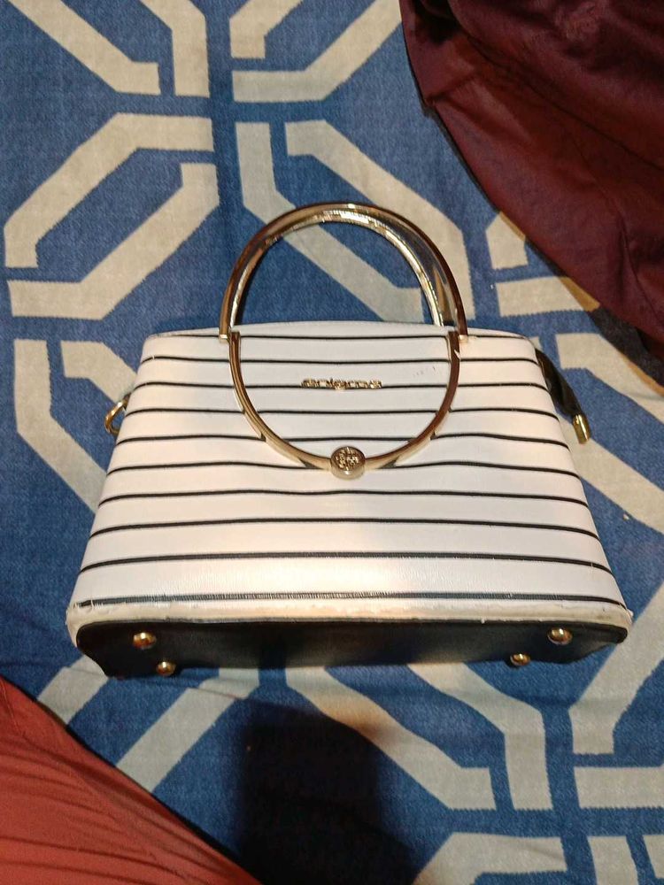 Enigma Striped Handbag 👜