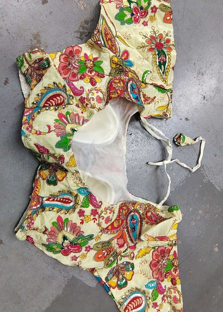 Embroidered Blouse - Traditional Indian Style
