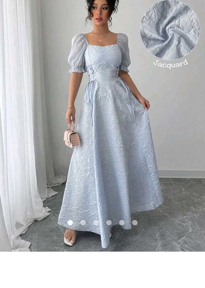 Savana lace up a line dress