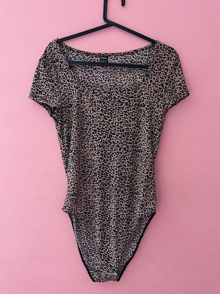Leopard Print Bodysuit