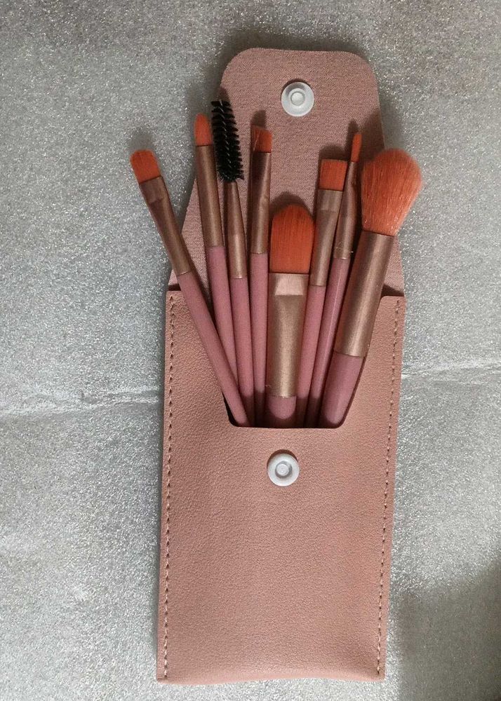 Kindlife Mini Makeup Brush With Pouch
