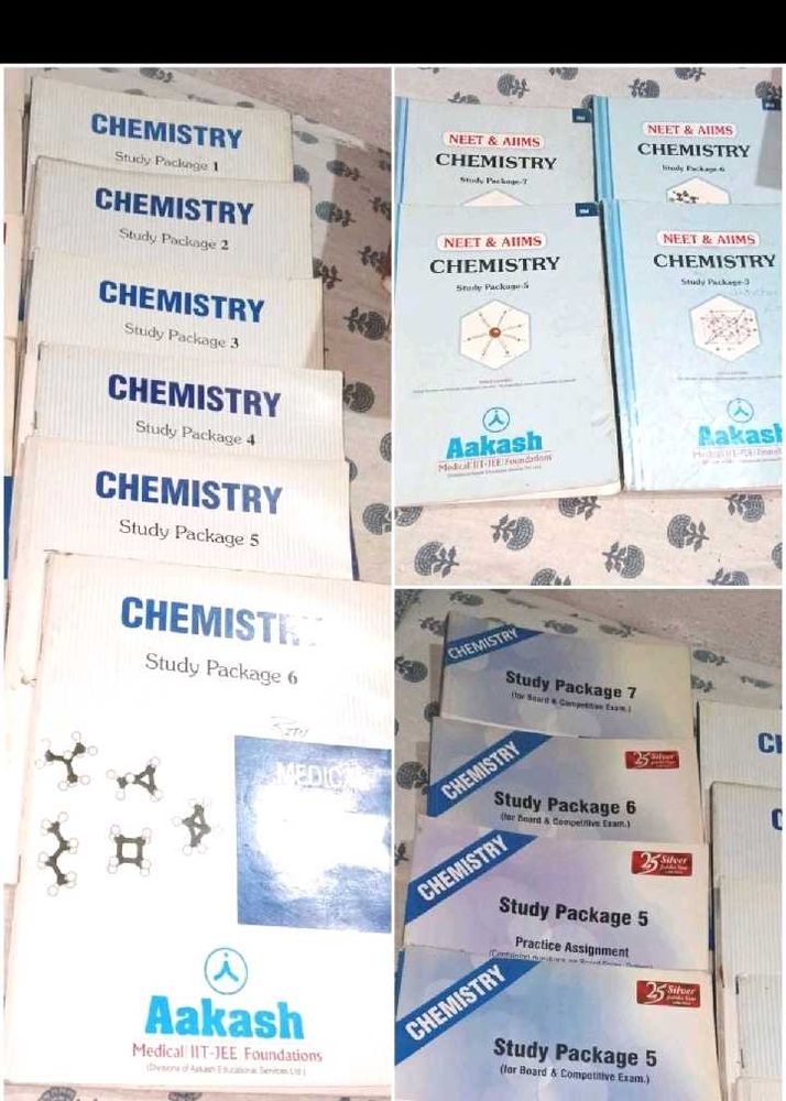 14 Aakash Chemistry Study Packages Set