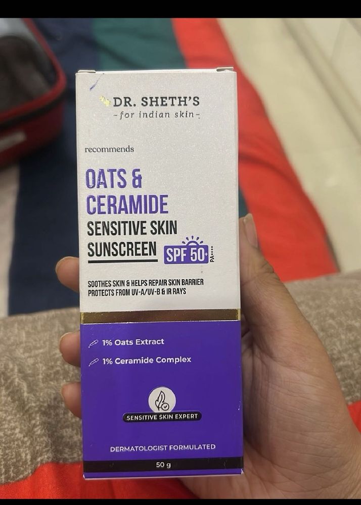 Dr. Sheth's Oats &amp; Ceramide Sunscreen SPF 50