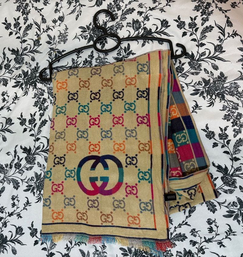 Gucci Designer Monogram Shawl