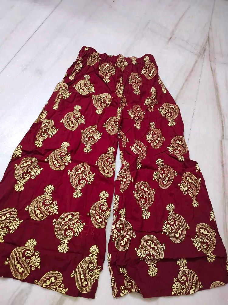 Stylish Paisley Print Palazzo Pants