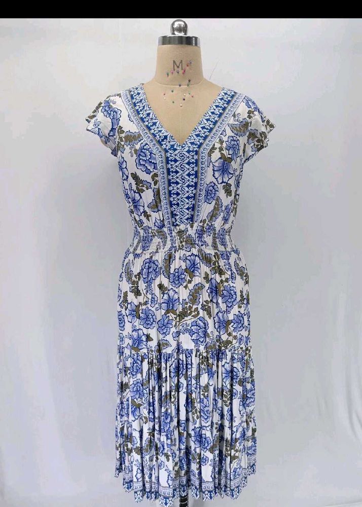 Boho Floral Midi Dress