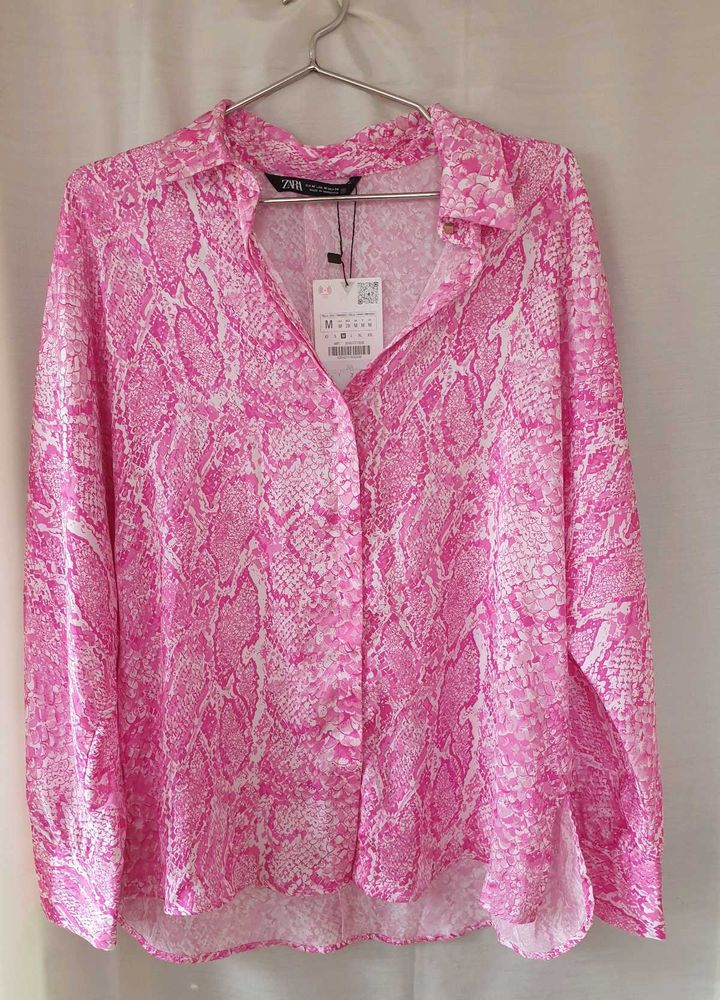Zara Animal Print Shirt