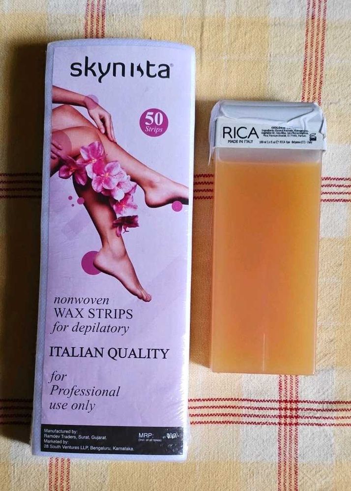 Skynista Wax Strips &amp; Rica Golden Lipowax