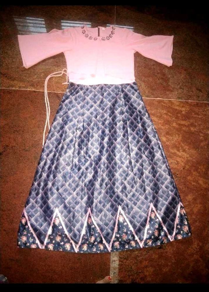 Elegant Pink &amp; Blue gown
