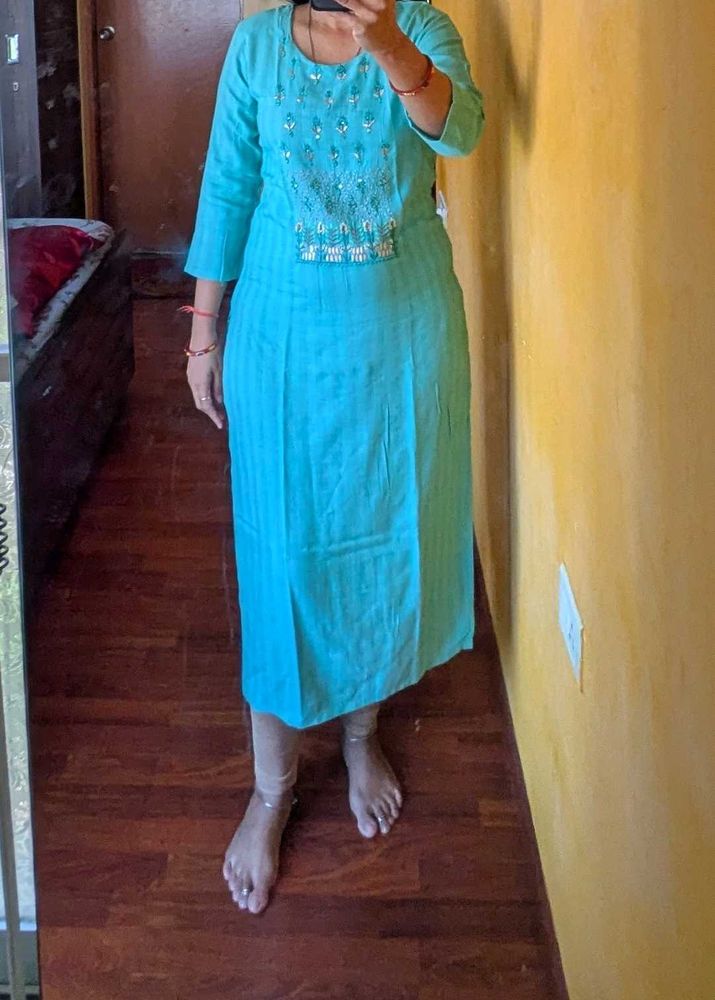 Beautiful Blue Kurta