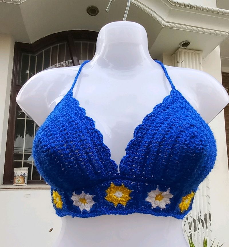 German Square  Bikini  Top