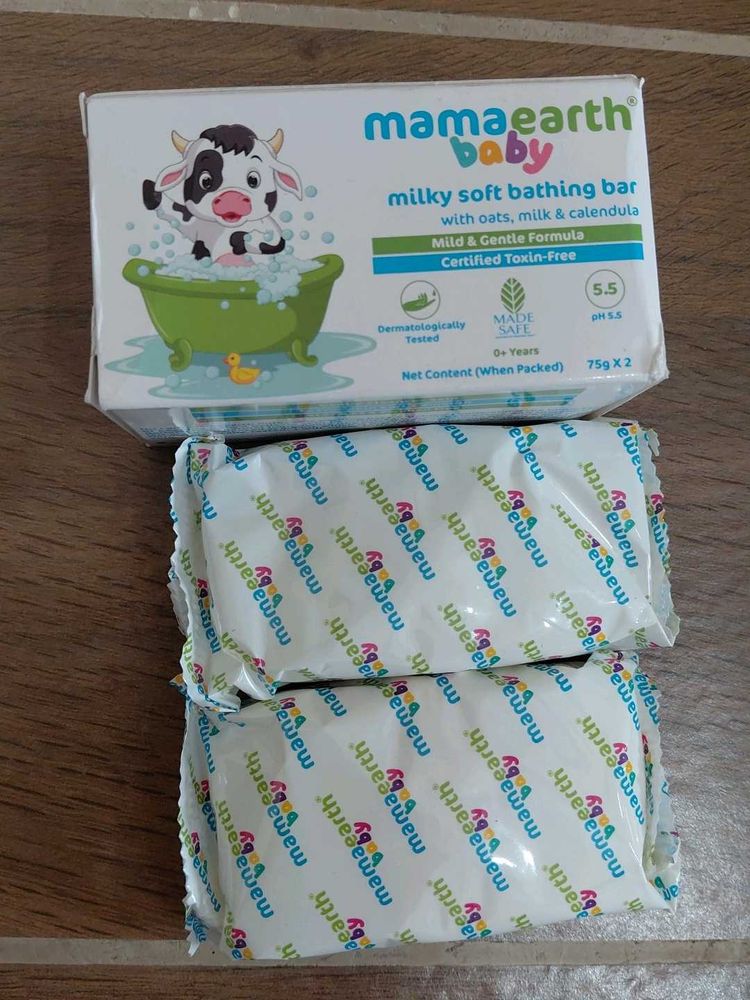 Mamaearth Baby Milky Bathing Bar 2x75g