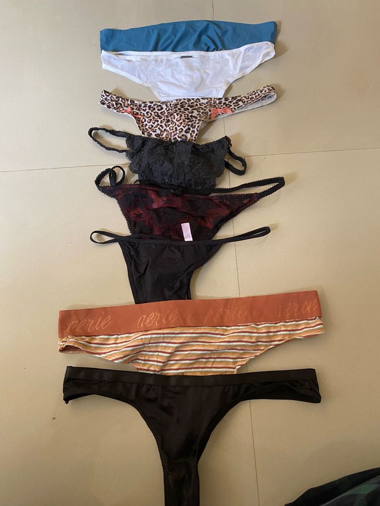 Bundle of 8 Women's Thong Panties