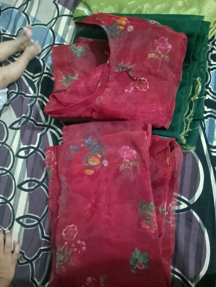 Plazo Suit Aur Organza